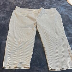 Westbound Black and White Striped Pants